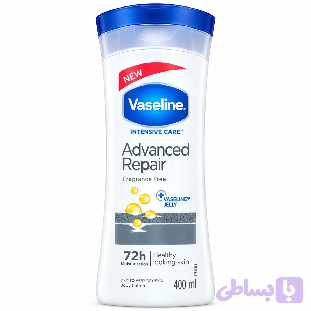 لوسیون بدن ترمیم‌کننده وازلین مدل Advanced Repair — تصویر 1