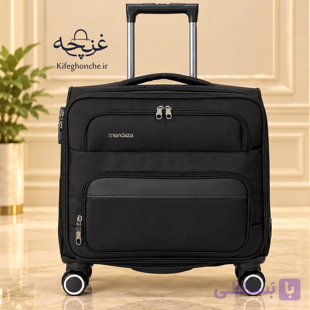 چمدان خلبانی مندوزا Mendoza (پارچه وارداتی درجه یک + محفظه اختصاصی لپ‌تاپ) — تصویر 1