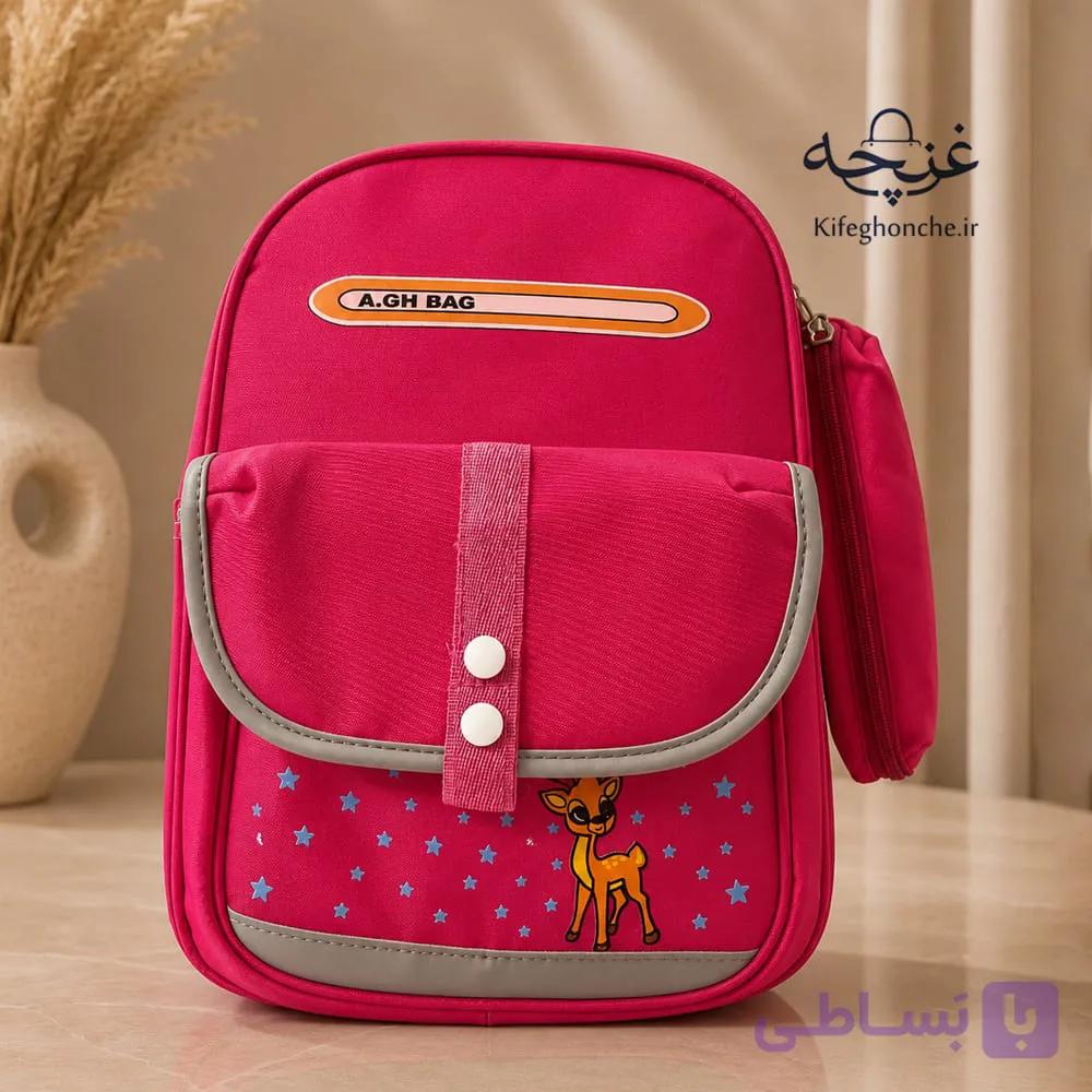 کوله پشتی بچگانه مدل لارا به همراه جامدادی — تصویر 1