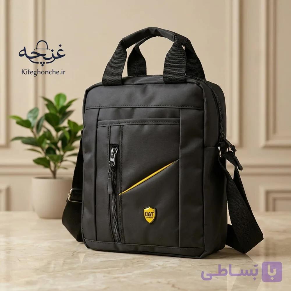 کیف دوشی مدل ارسلان همراه با محافظ تبلت و گوشی — تصویر 1