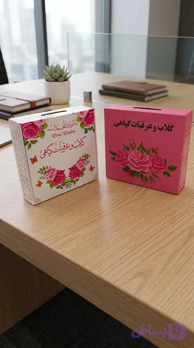 پک کادویی چهارتایی گلاب دو آتشه، عرق هل معطر، عرق بیدمشک اعلا و عرق نعناع فلفلی خالص کاشان