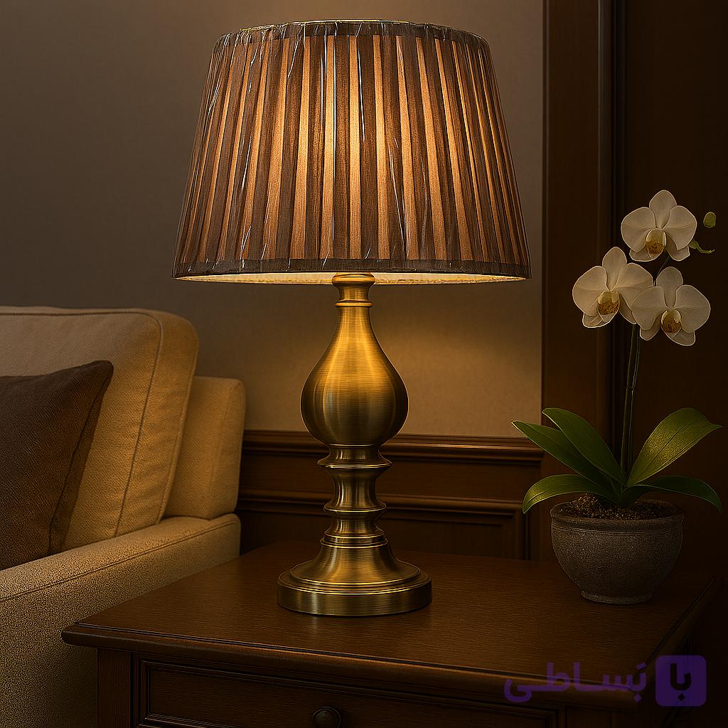 آباژور رومیزی طرح دو کاپ انتیک وارداتی
