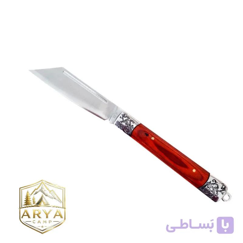 چاقوی تاشو جیبی دسته قرمز متوسط سایز3 (۱73)