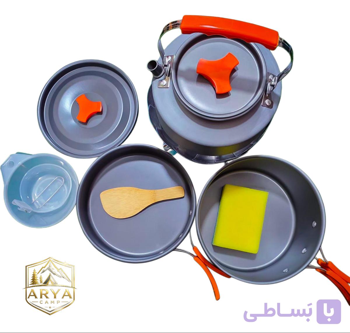 ست ظروف قابلمه و کتری آلومینیومی