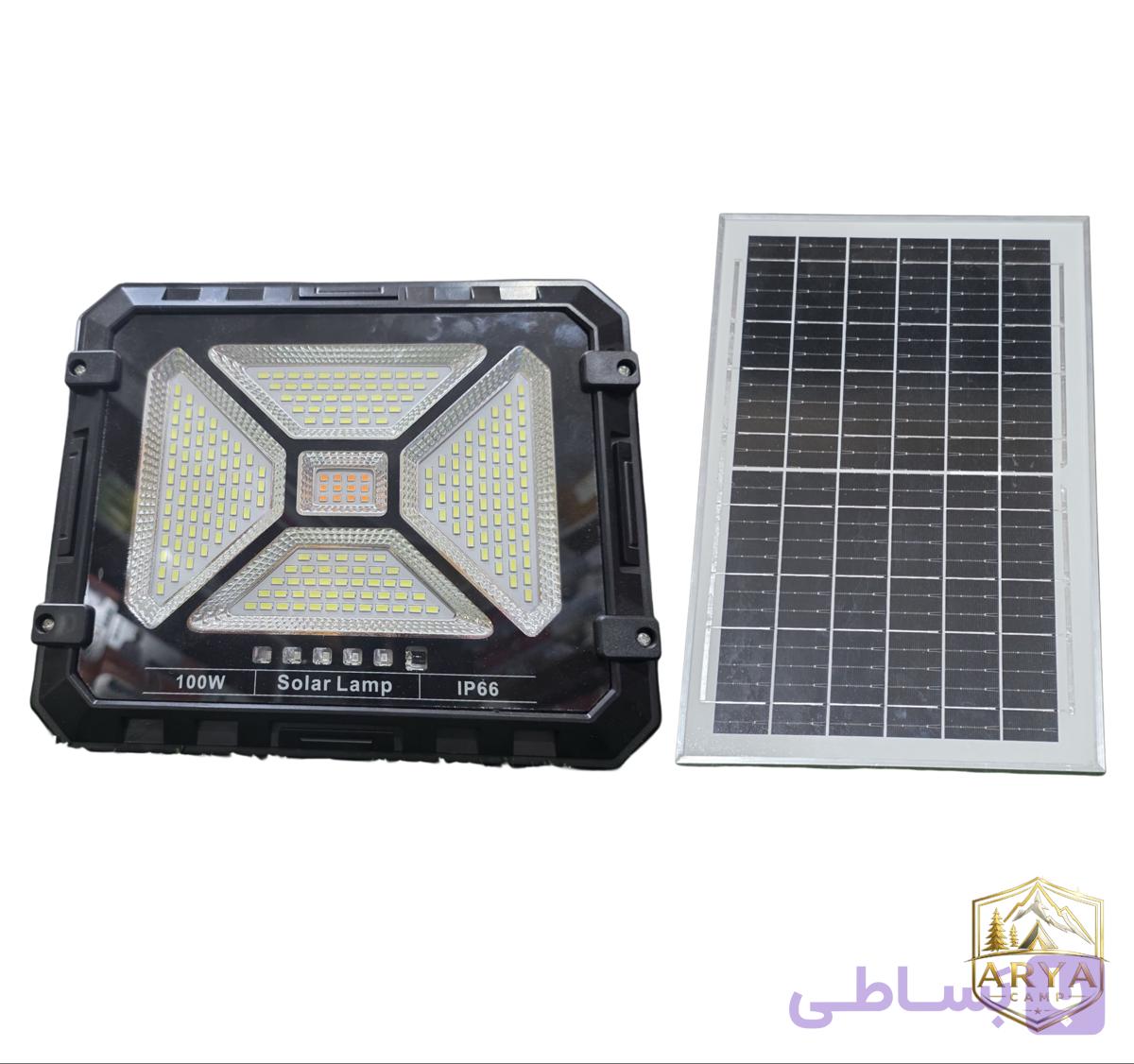 پروژکتور خورشیدی ۱۰۰ وات کنترل دار