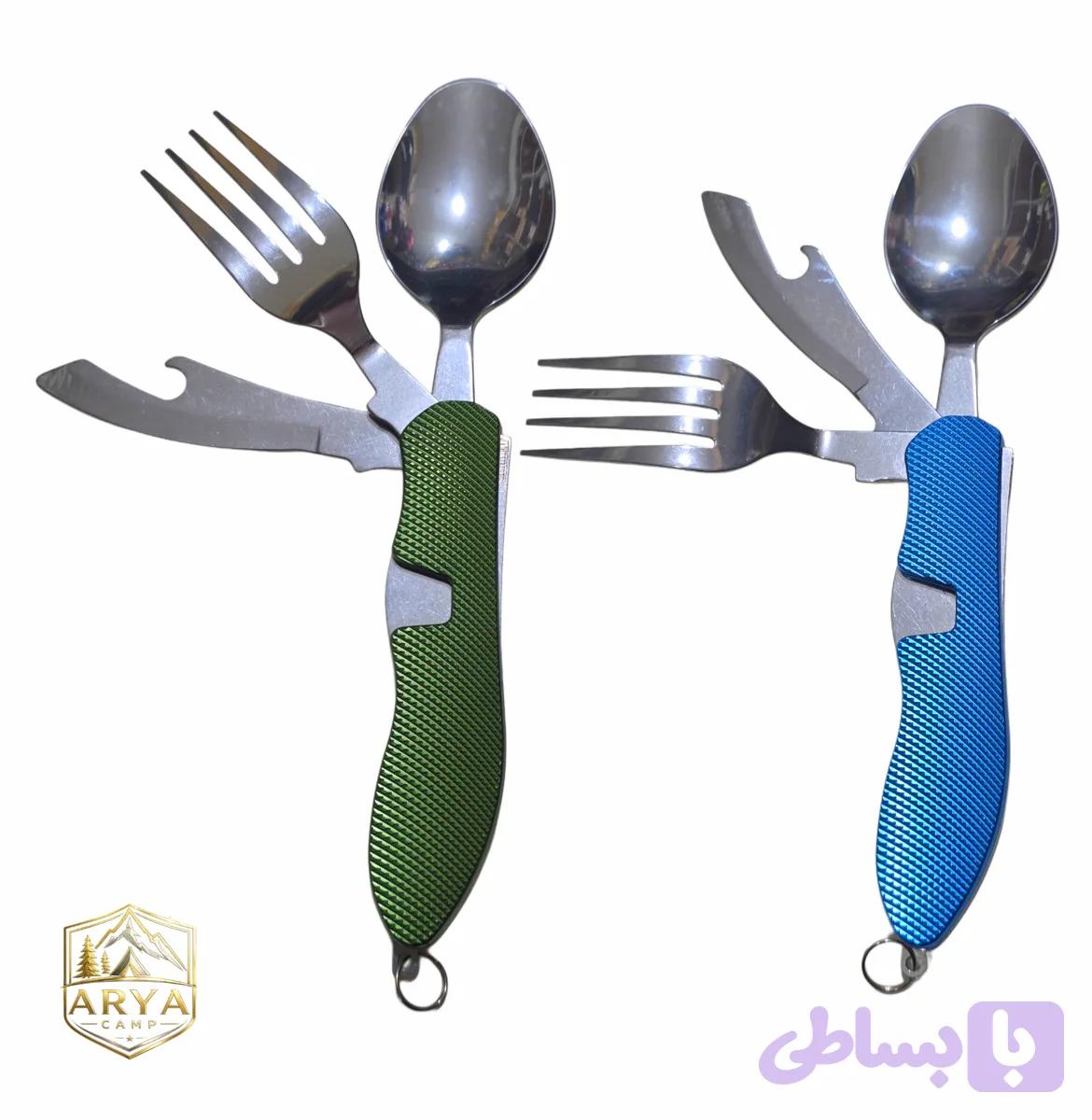 قاشق چنگال چندکاره تاشو