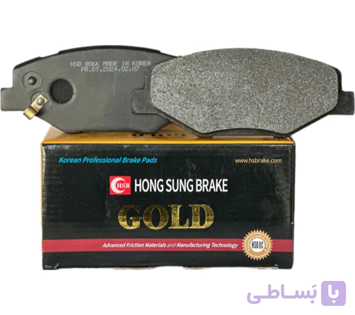 لنت ترمز جلو گلد کره اصلی(Gold) دنا و سمند ملی EF7