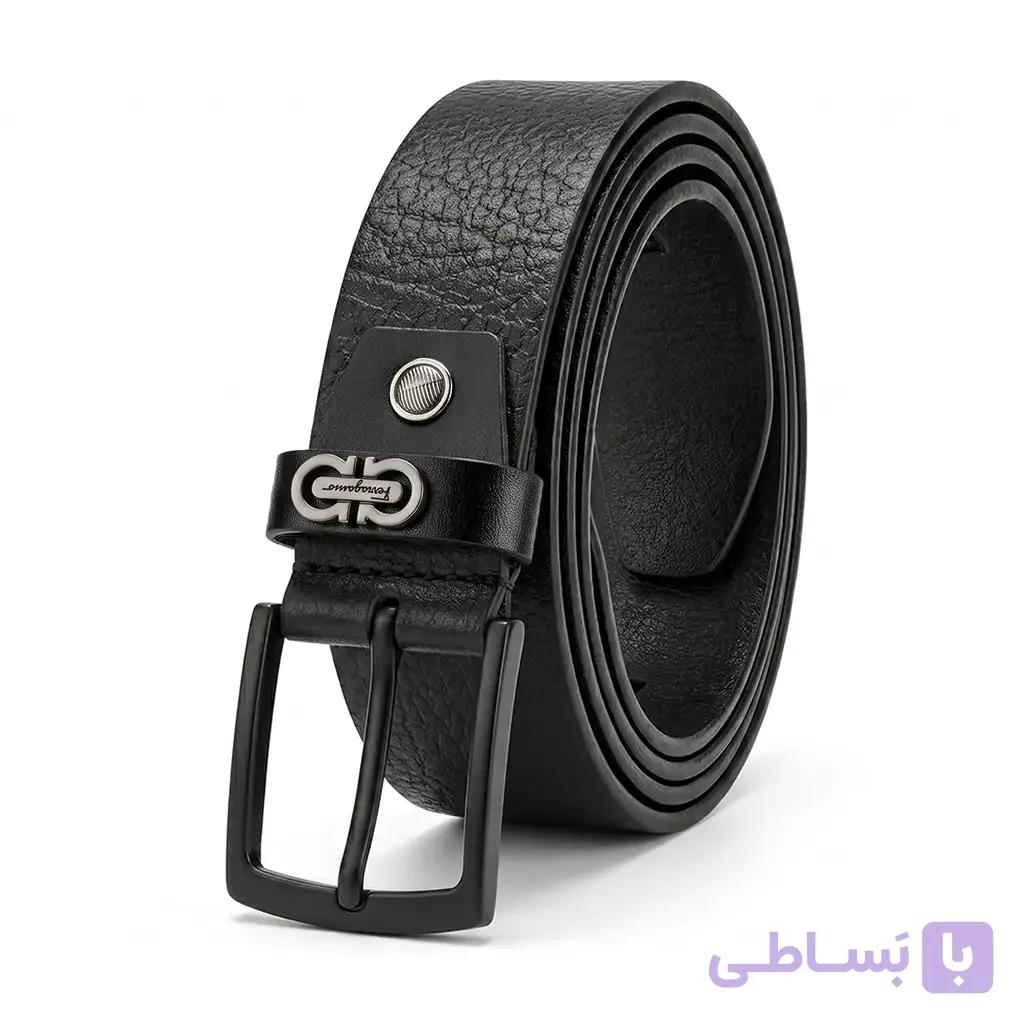 کمربند چرم 4cm – Feraqanc سایز بزرگ مردانه تپلی M.A – کد 10057 — تصویر 1