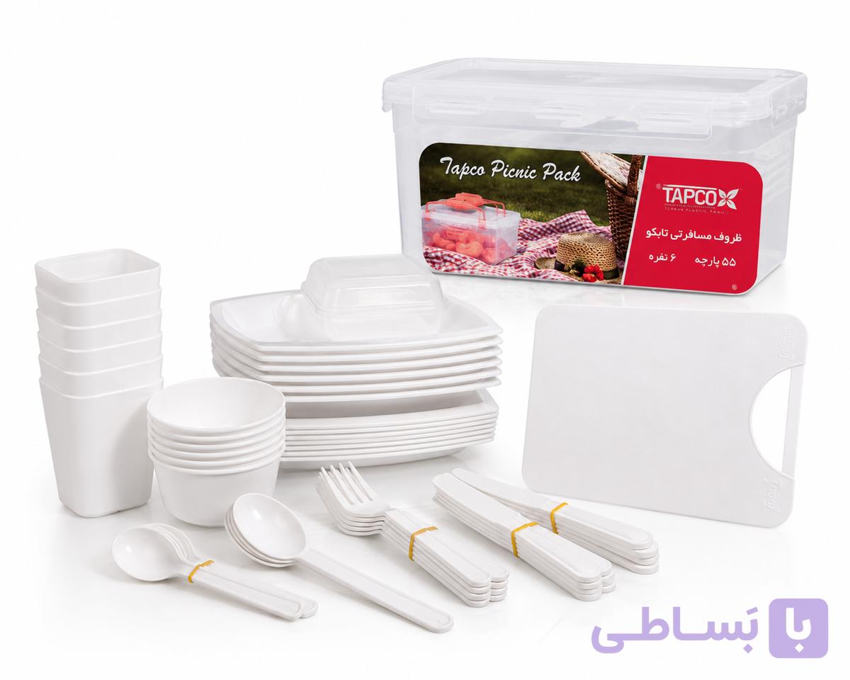 ست پیک‌نیک ۶ نفره تاپکو (Tapco) مدل Picnic Pack 55 پارچه