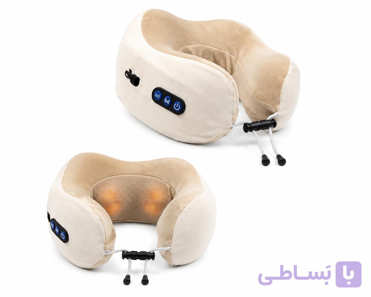 بالش دور گردنی ماساژور برقی مدل U شکل | گردن‌بند ماساژور حرارتی