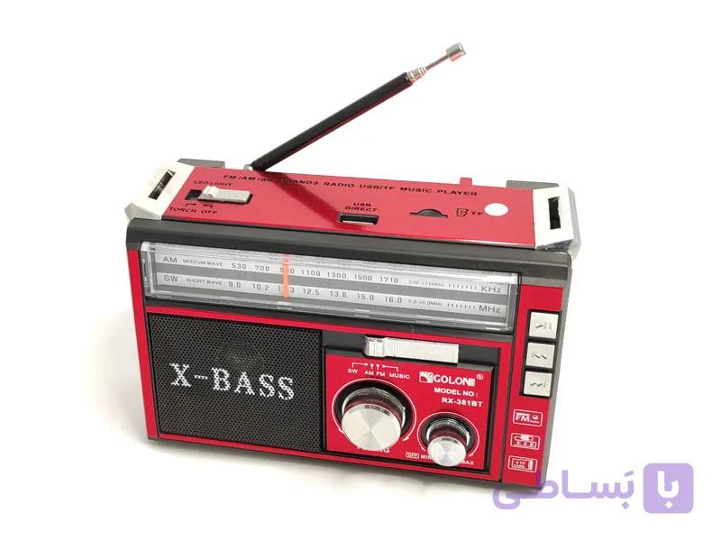 اسپیکر بلوتوث رادیویی گولون مدل RX-381BT — تصویر 1