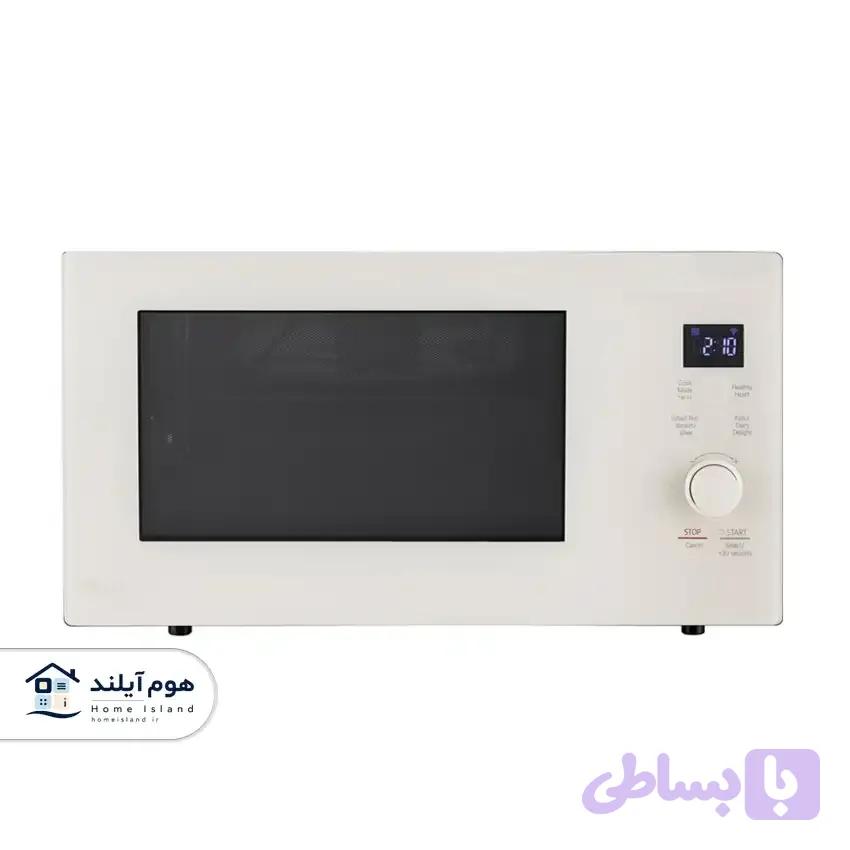 مایکروویو گریل دار ال جی مدل MH8265DIS سفید ظرفیت ۴۲ لیتر با فناوری Smart Inverter