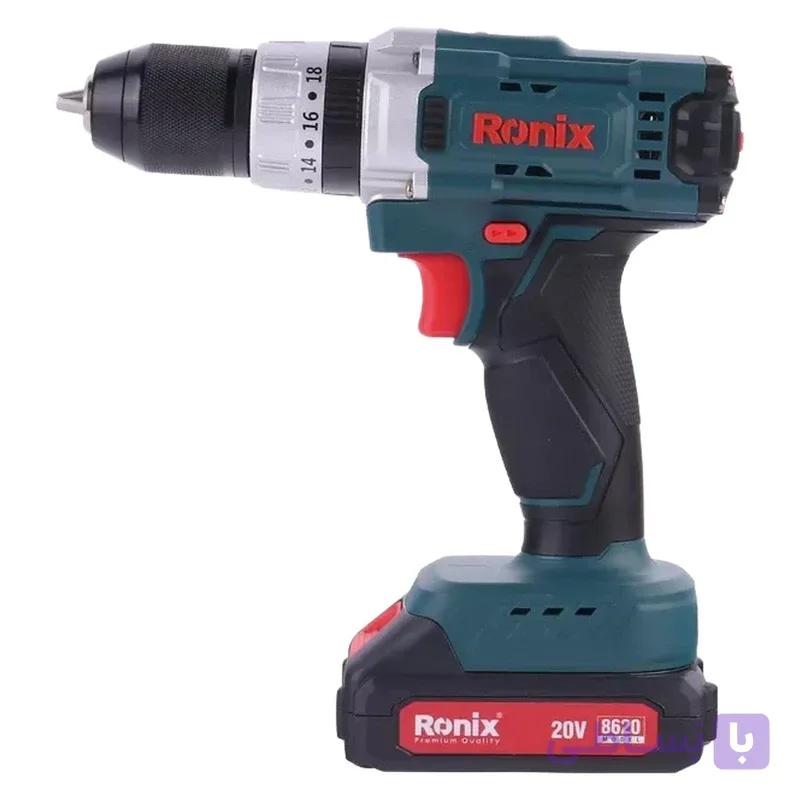 دریل شارژی صنعتی رونیکس RH-8620 | چکشی ۲۰ ولت(۲ باتری) — تصویر 1