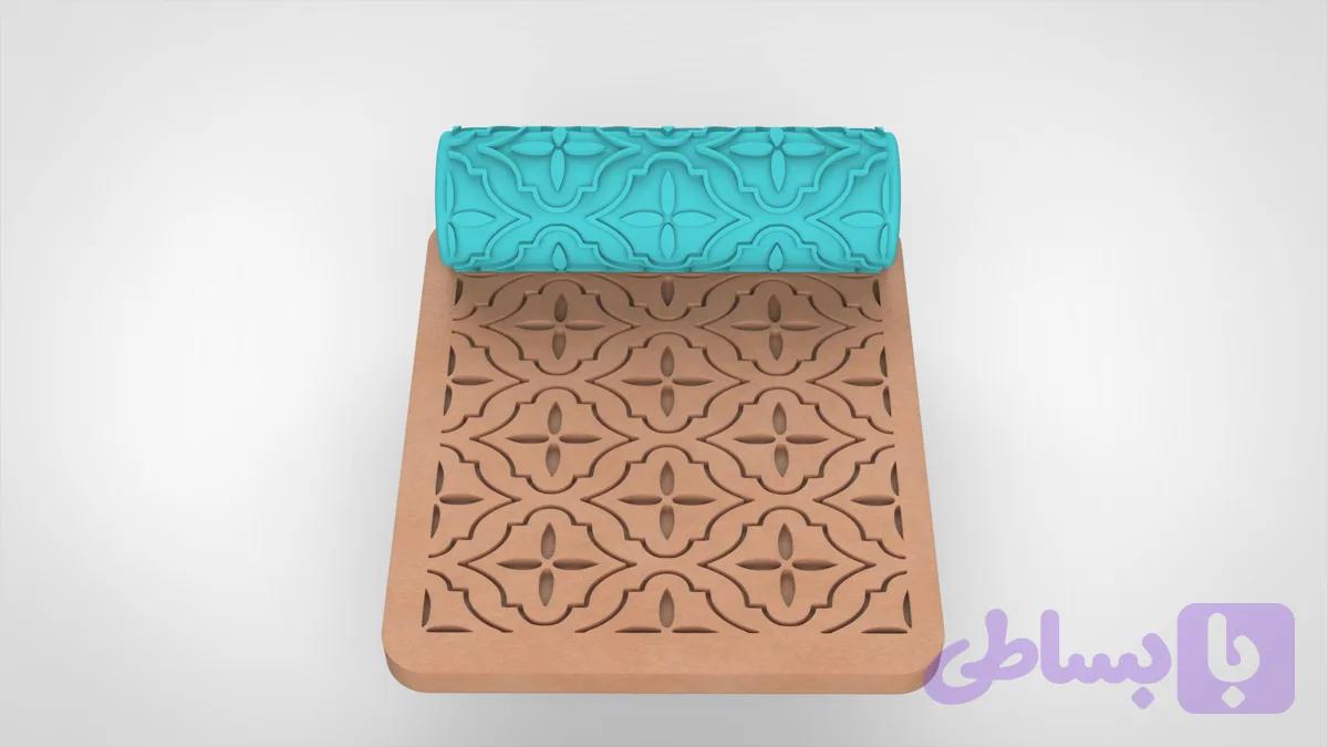 وردنه طرح برجسته سایز متوسط RL۱۲۰