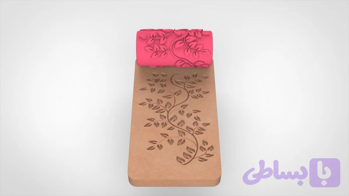 وردنه طرح برجسته سایز کوچک RL412