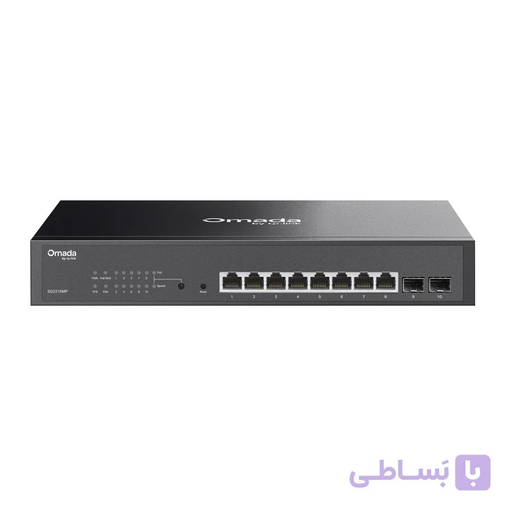 TPLINK TL-SG2210MP JetStream 10-Port Gigabit Smart Switch with 8-Port PoE — تصویر 1
