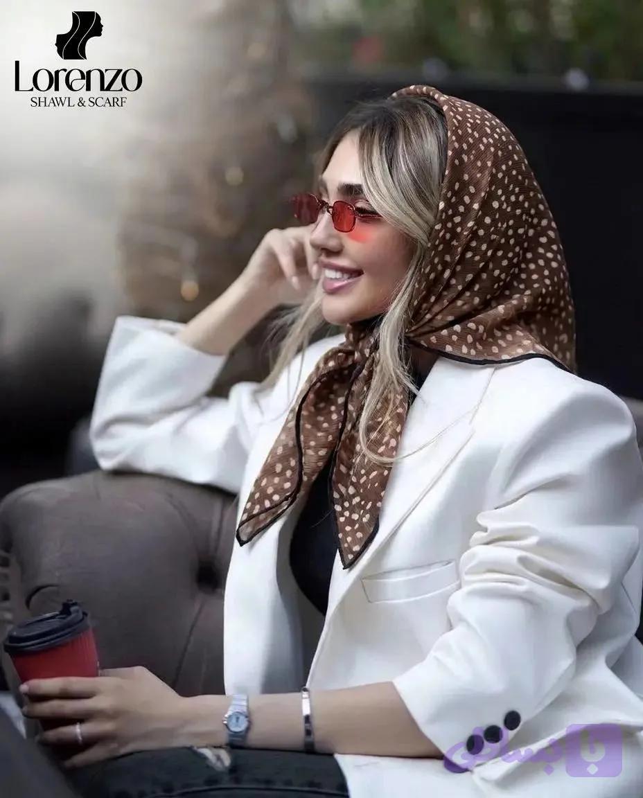 روسری سه گوش موهر پلیسه — تصویر 1