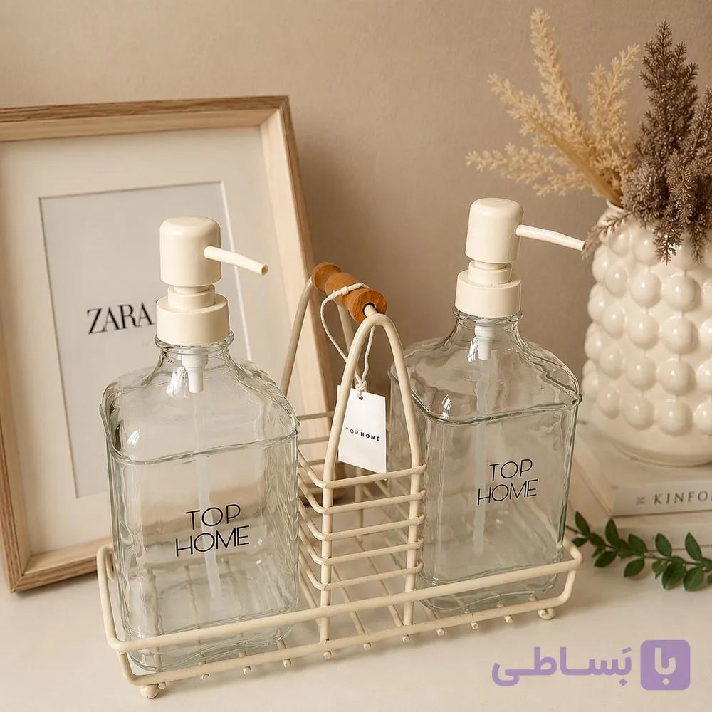 جا مایعی دو قلو تاپ هوم به همراه استند فلزی