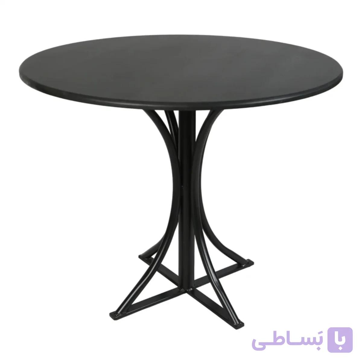 میز گرد پایه گلدونی صفحه ام دی اف وکیوم