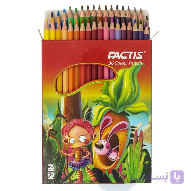 مداد رنگی ۳۶ رنگ فکتیس مدل Colour Pencils