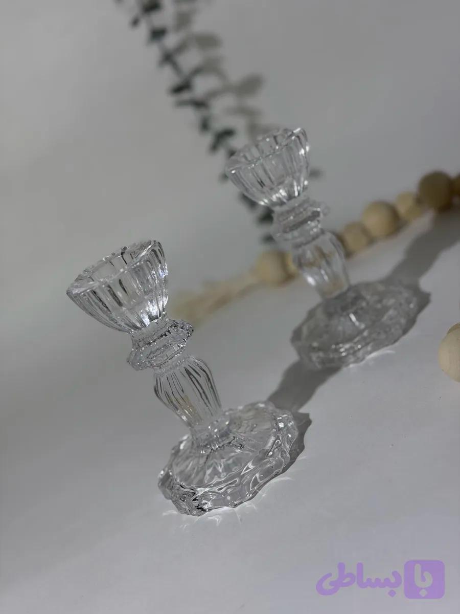 جا شمعی کریستال دکوری