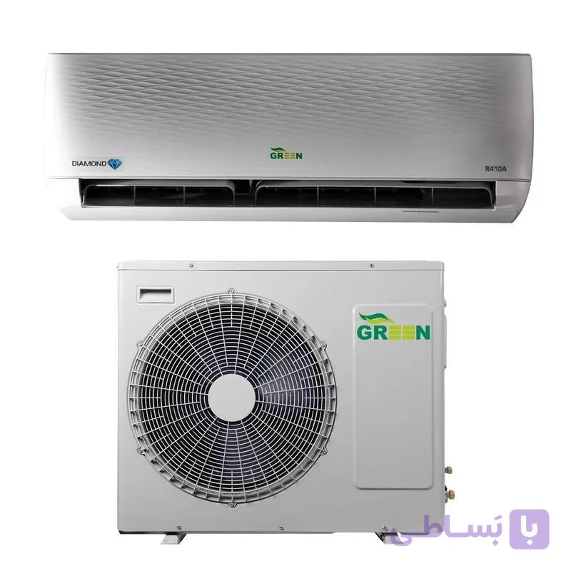 کولر گازی اسپلیت دیواری 24000 اینورتر گرین مدل دایموند GWS-H24P1T1A-JE