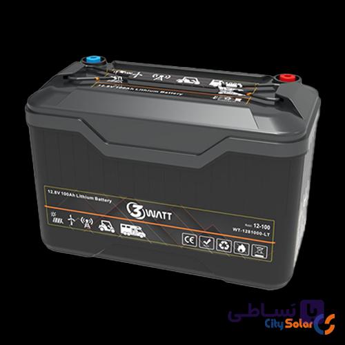 باتری لیتیم آهن فسفات ۳ وات (12.8V – 100Ah)