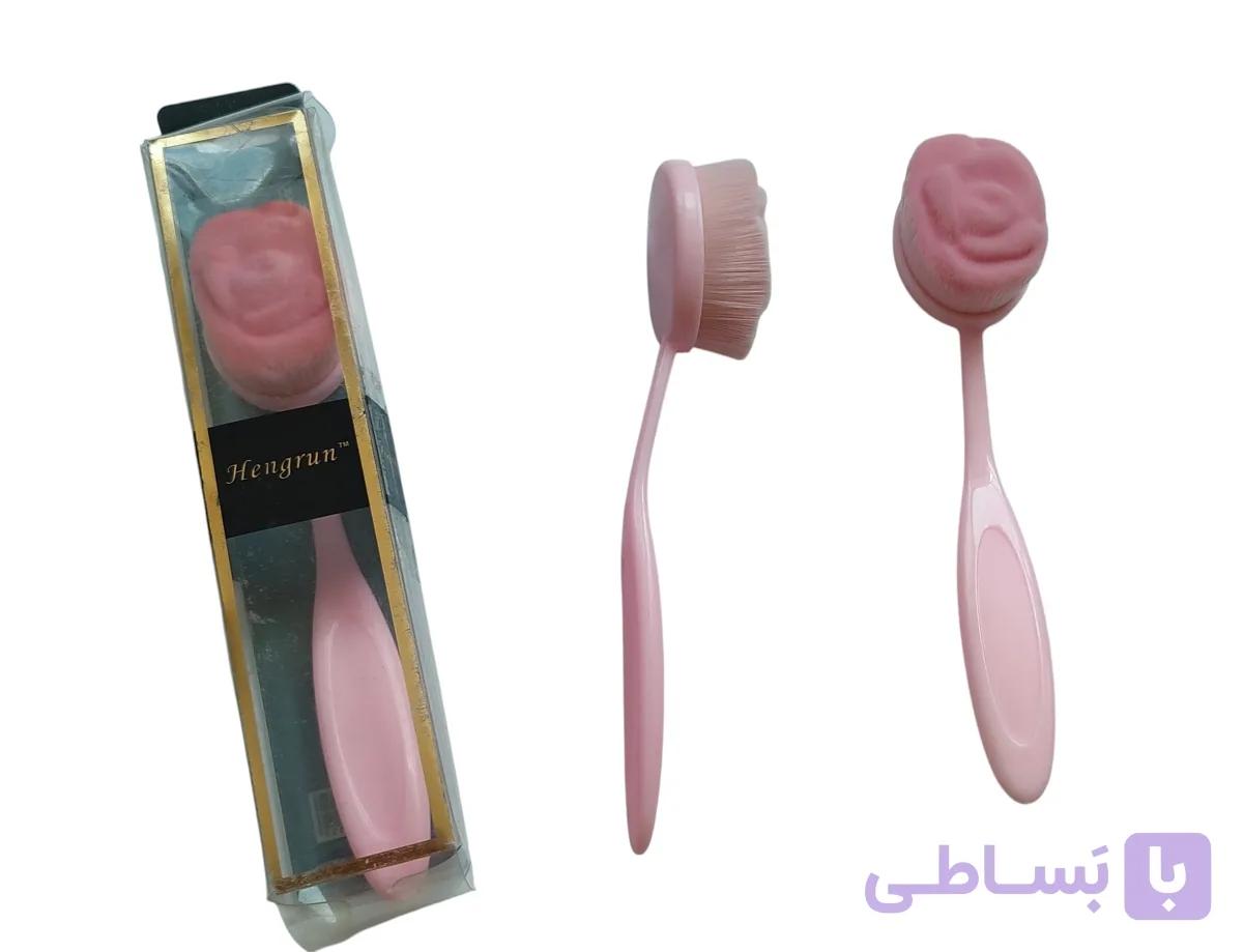براش تکی پرتراکم طرح گلدار صورتی