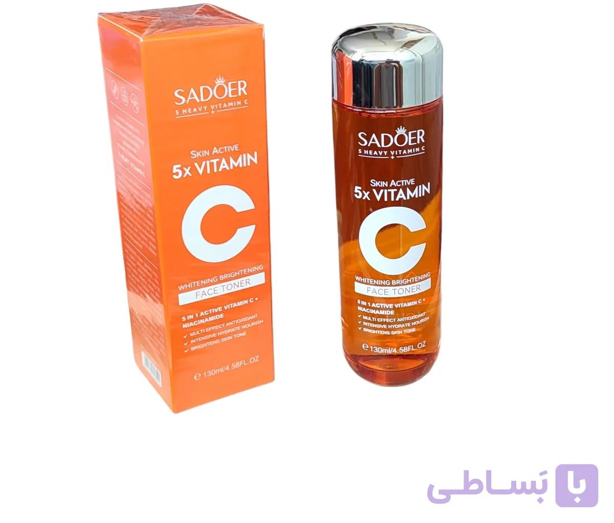 تونر ویتامین سی سادور مدل5 ×VITAMIN