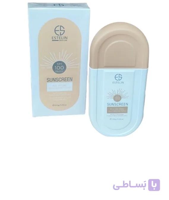 ضد آفتاب تینتی استیلین با spf100 و حجم 100میل