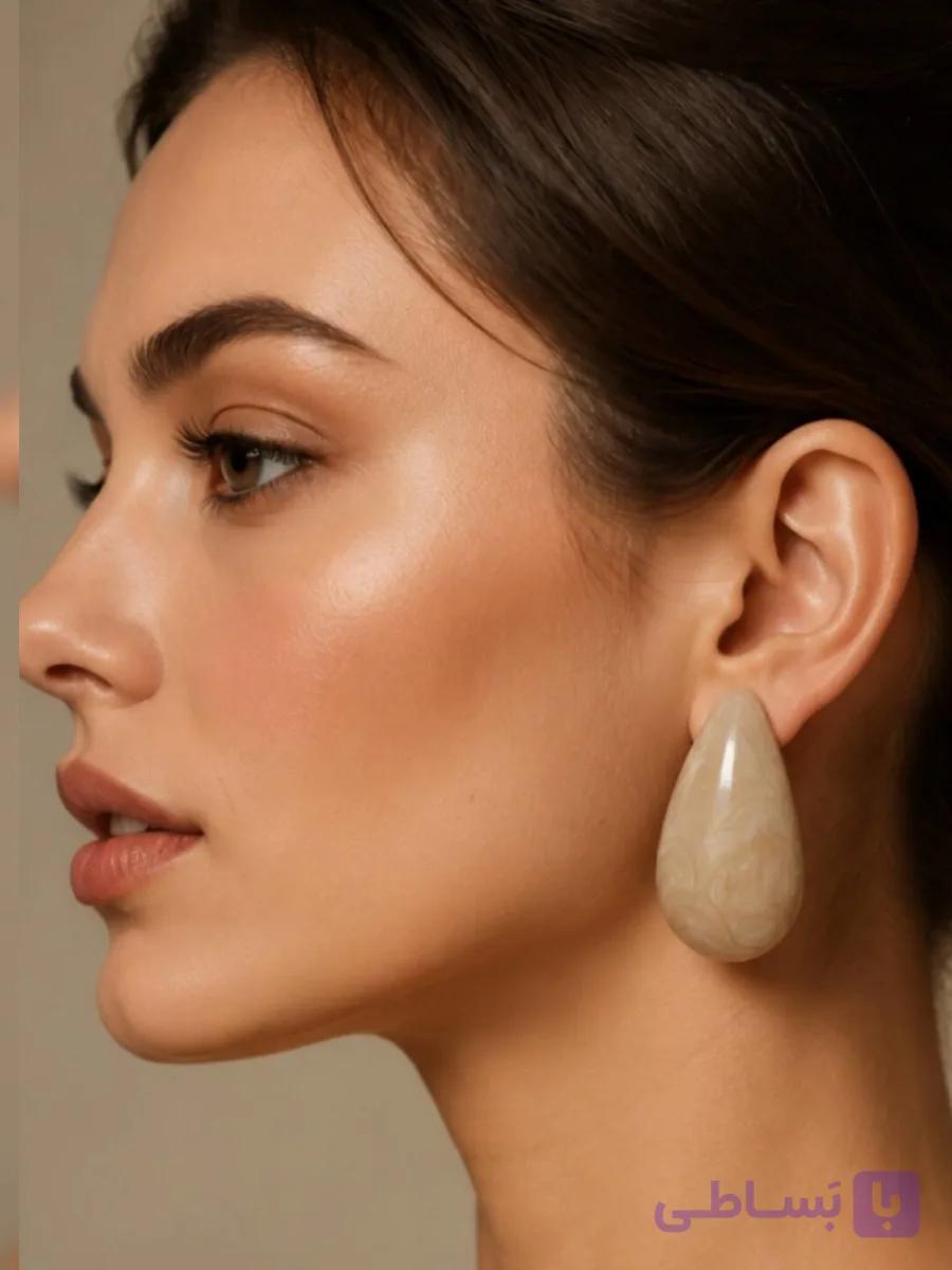 گوشواره مدل اشکی مینا کاری وارداتی