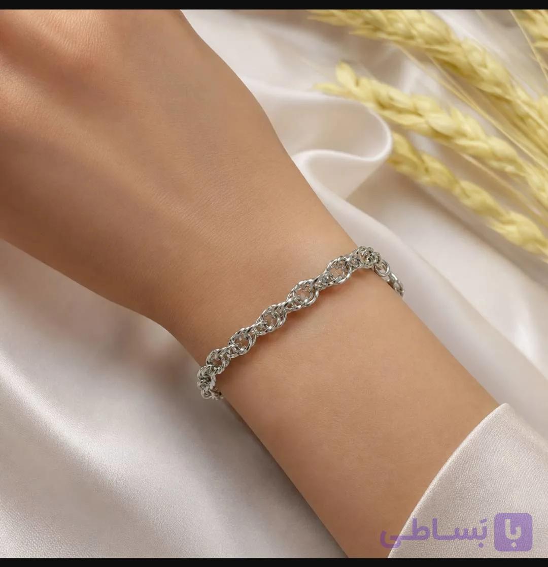 دستبند مدل دیسکو تراش گرد