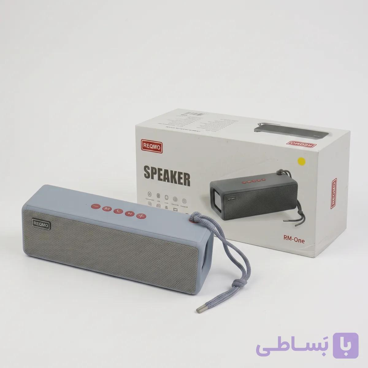 اسپیکر بلوتوثی قابل حمل Regmo اورجینال شارژی، رم و فلش خور — تصویر 1