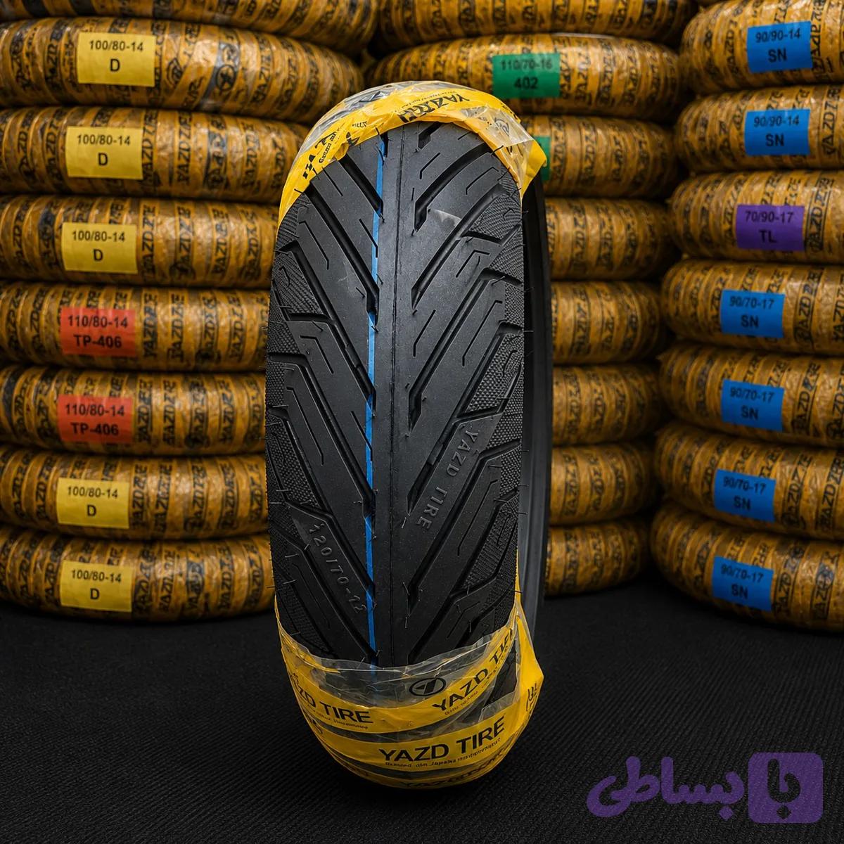 لاستیک یزد تایر سایز 120/70/12