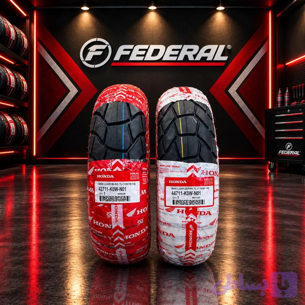 لاستیک برند Federal/فدرال سایز 130/70/13 | 110/80/14 — تصویر 1