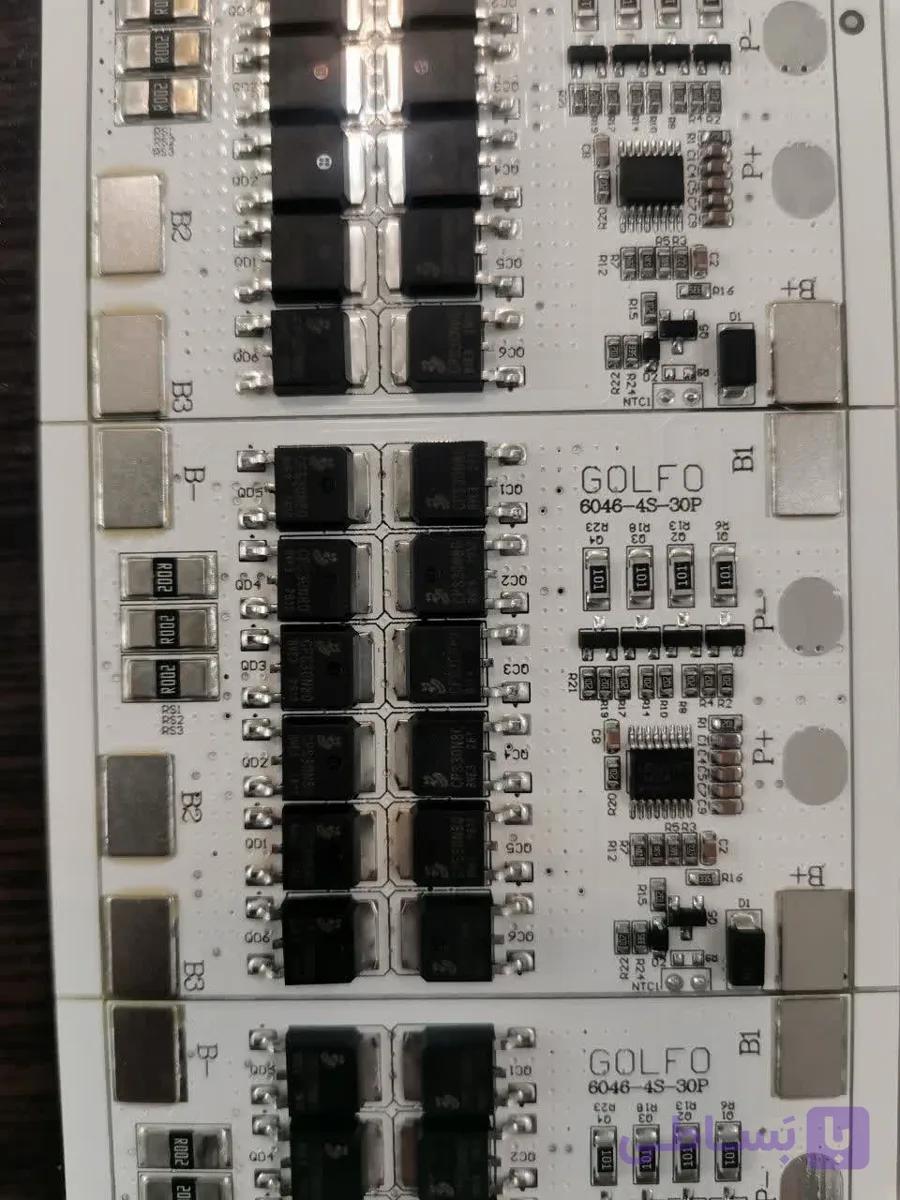 برد مدیریت باتری لیتیوم فسفات 4 سل 30 آمپر (BMS LiFePO4 4S 30A)