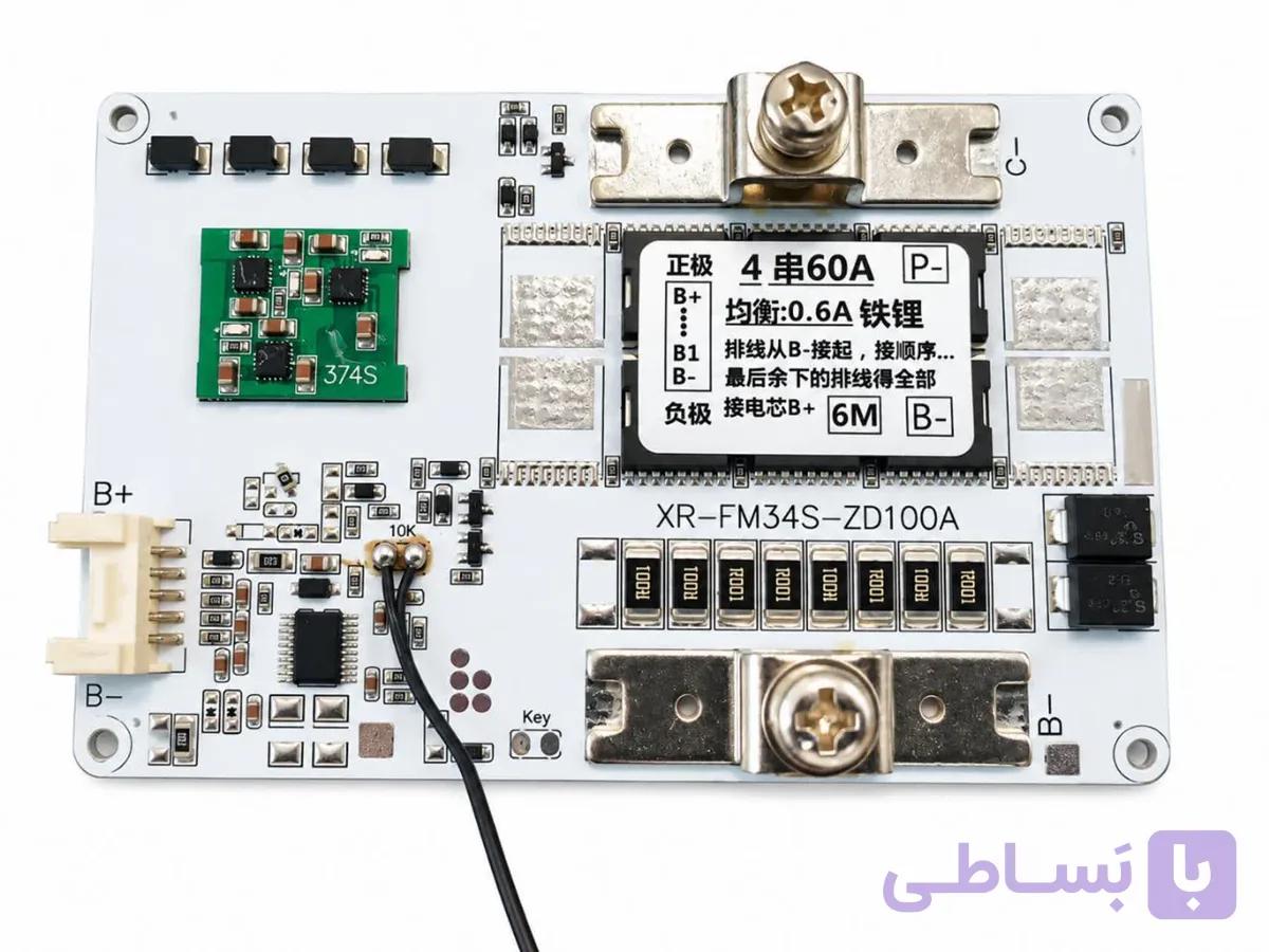 برد مدیریت باتری 4 سل 60 آمپر | BMS 4S 60A
