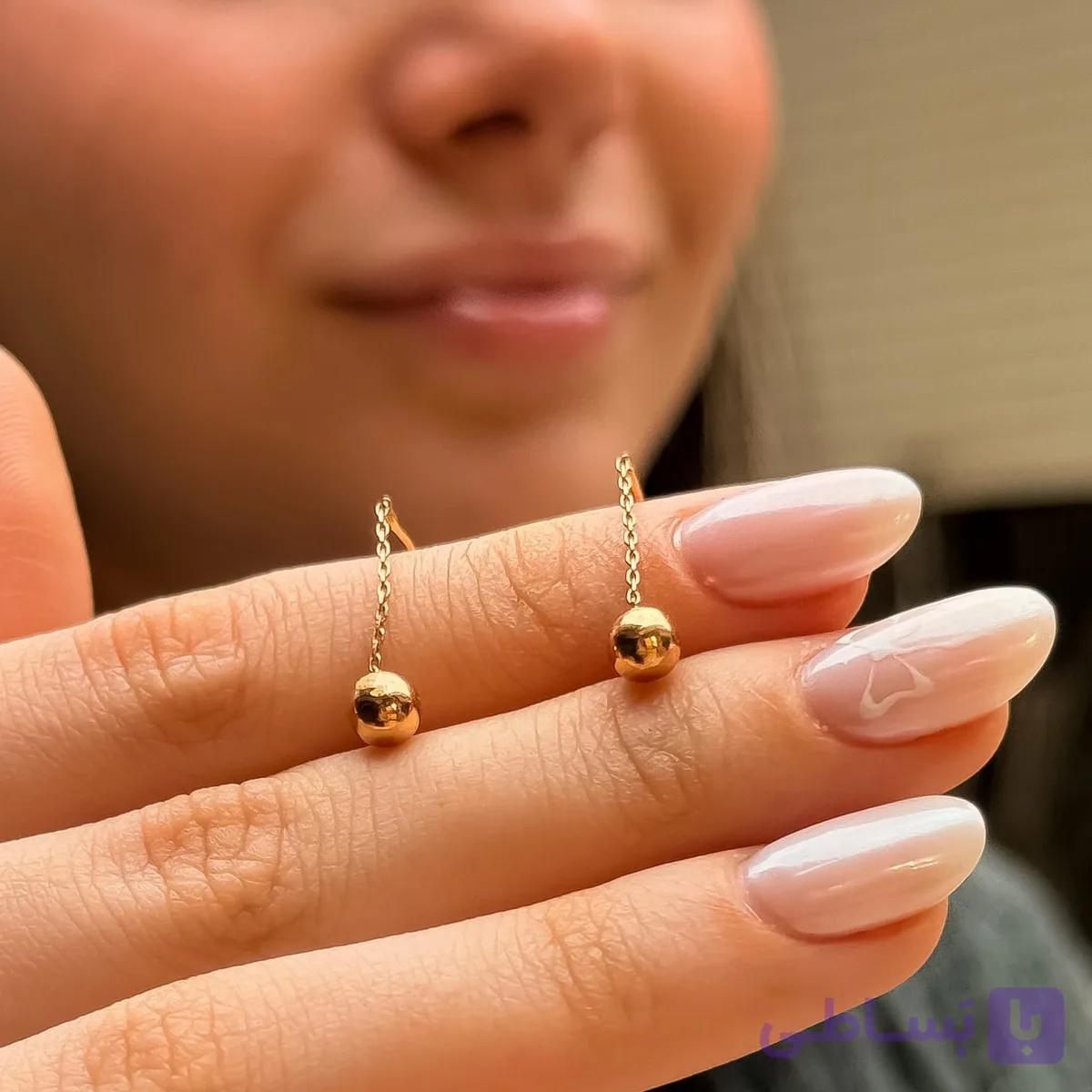 گوشواره طلای گوی11011E — تصویر 1