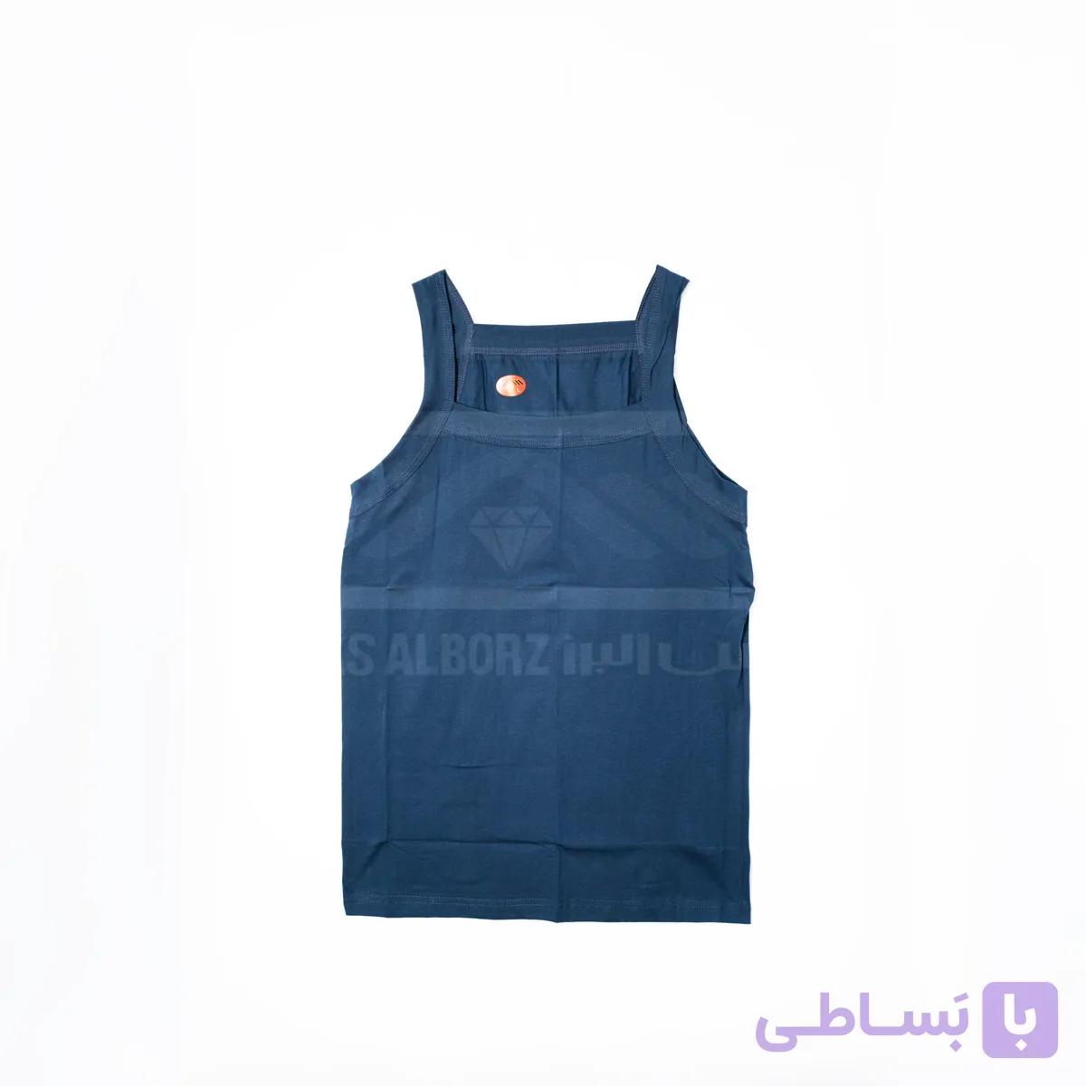 زیر پوش یقه خشتی مردانه پنبه سوپررنگی — تصویر 1