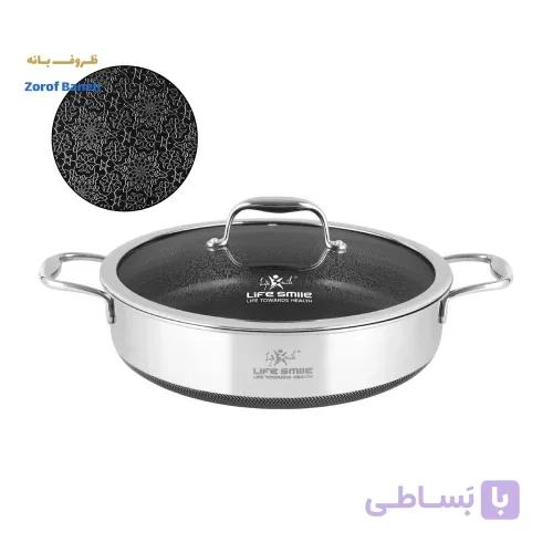 تابه استیل لیزری لایف اسمایل LIFEP18N-SHR32 سایز 32 — تصویر 1