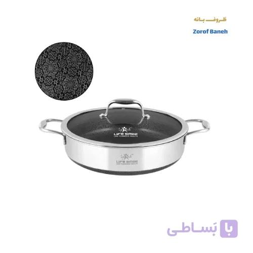تابه استیل لیزری لایف اسمایل LIFEP18N-SHR24 سایز 24 — تصویر 1