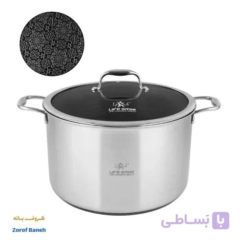قابلمه استیل لیزری لایف اسمایل LIFEP18N-30P سایز 30 — تصویر 1