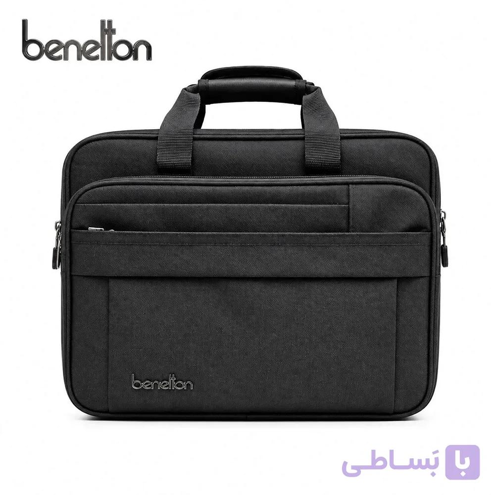 کیف لپ‌تاپی Benetton | کیف اداری و دانشجویی مقاوم — تصویر 1