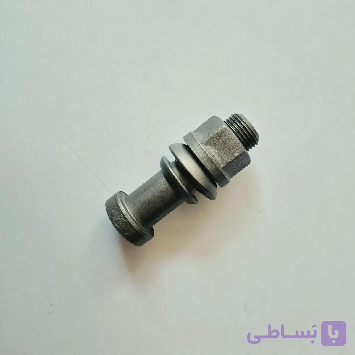 پیچ و مهره چرخ عقب خاور قدیم با دو عدد واشر فنری