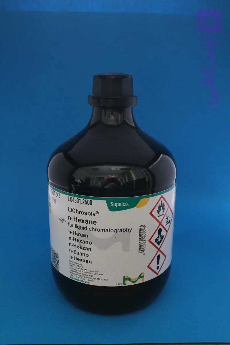 ان-هگزان (HPLC grade) حجم ۲.۵ لیتری مرک