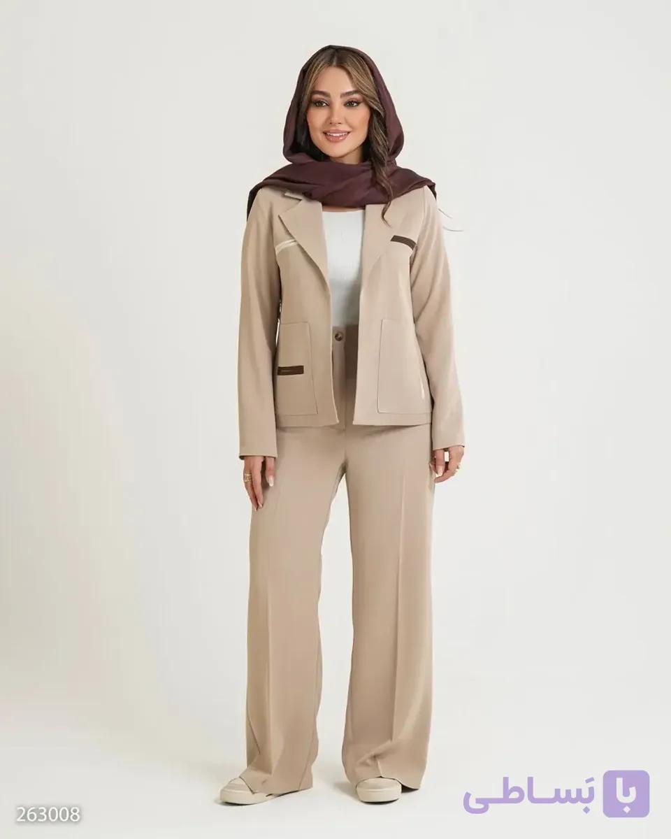 کت و شلوار دخترانه/ جنس کرپ زارا /مدل دلبان کد: 2630/ سایز 38 تا 44 کیفیت تضمینی