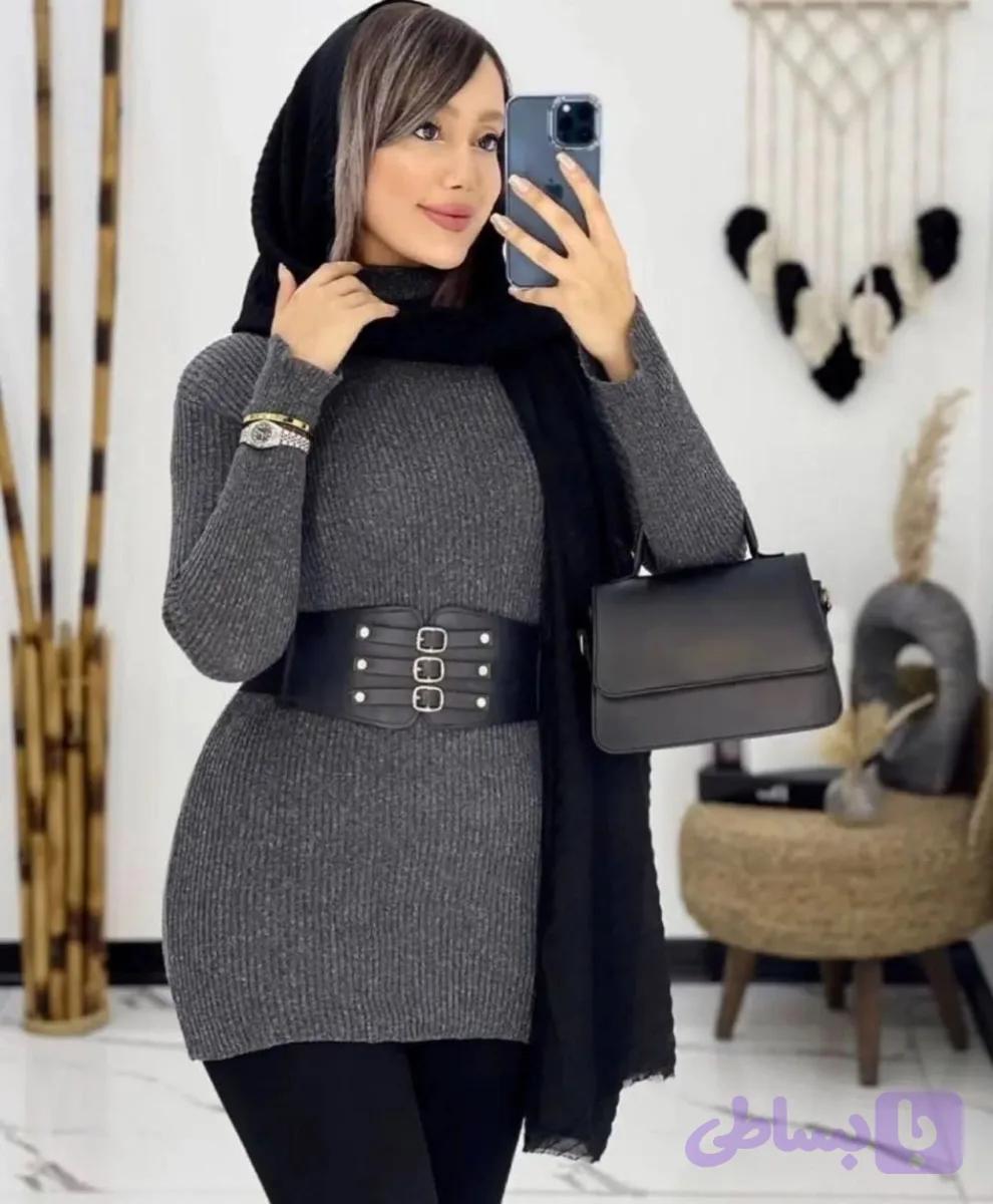بافت یقه اسکی / جنس پشم و اکریل/ مناسب ۳۸ تا ۴۶