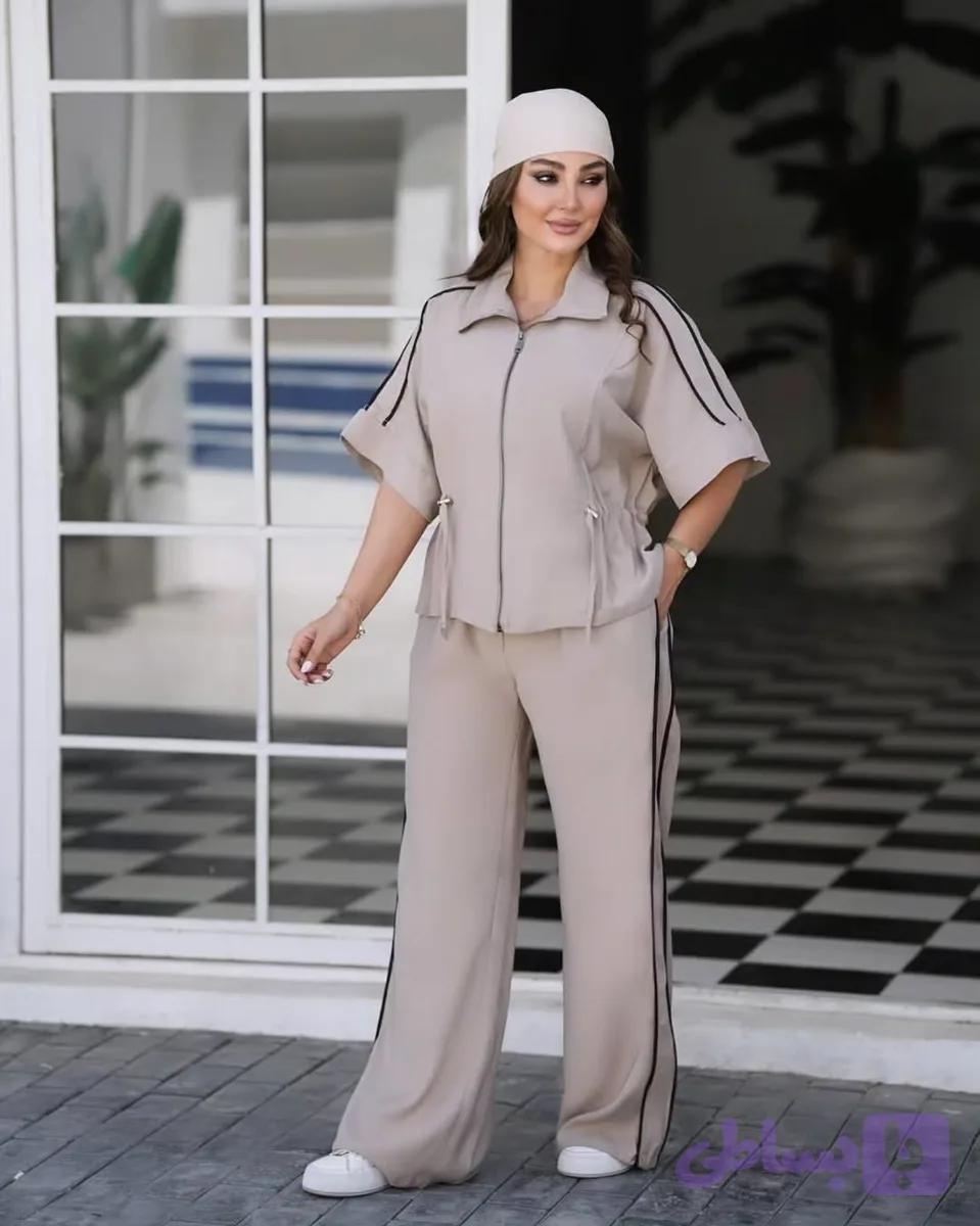 ست وست و شلوار زنانه / مدل تی‌تی / پارچه سیلک / مناسب ۳۸ تا ۴۶ کیفیت تضمینی