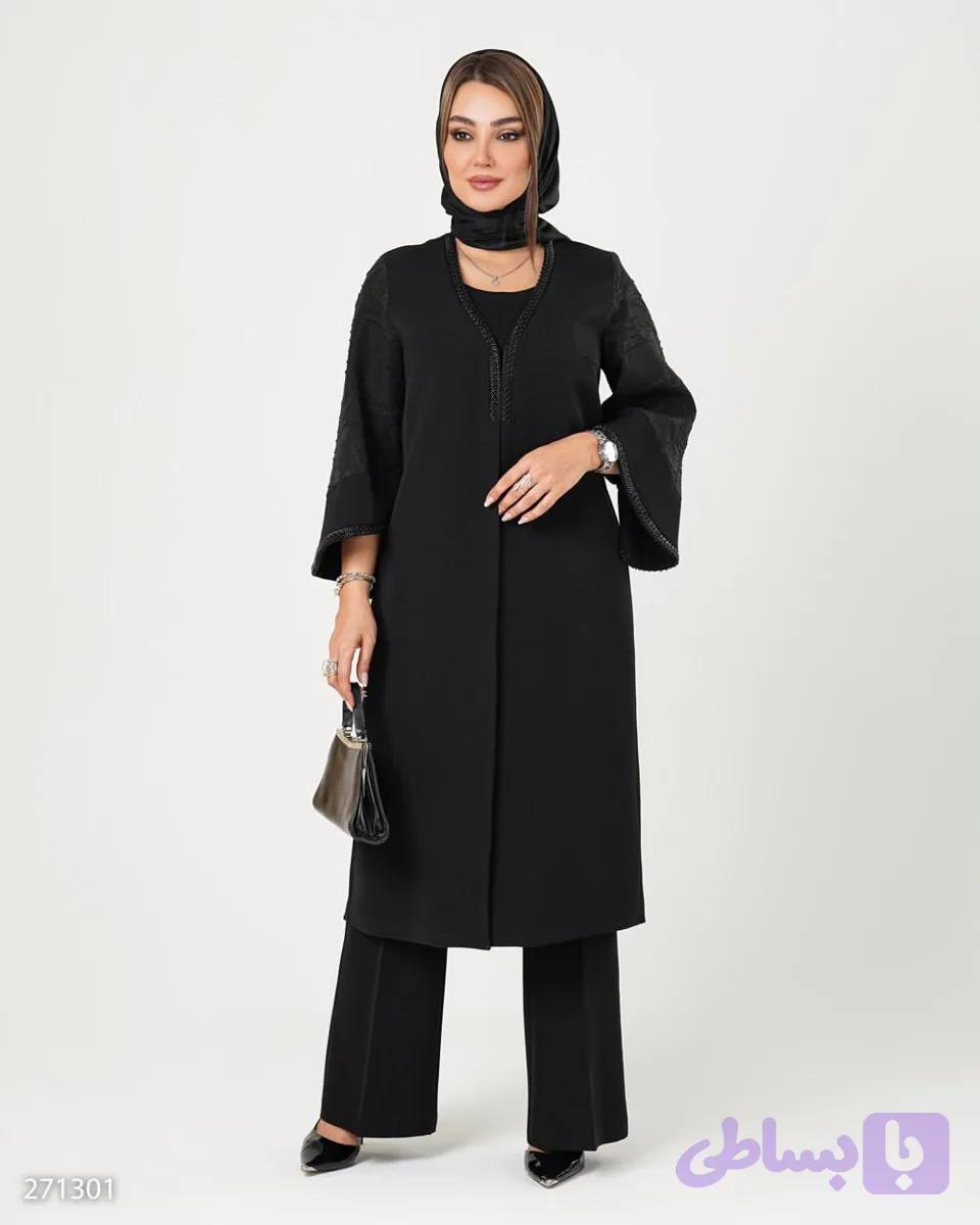 مانتو زنانه مدل ژولیت / پارچه کرپ زارار / کد 2713 مناسب ۳۶ تا 50 کیفیت تضمینی