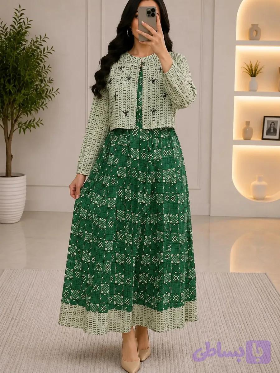 لباس ساحلی نخی دو تکه هندی بلند